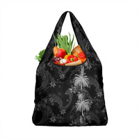 Hawaiian Honu And Surfboards Grocery Bag Silver Style - Polynesian Pride