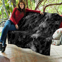 Hawaiian Honu And Surfboards Quilt Silver Style - Polynesian Pride