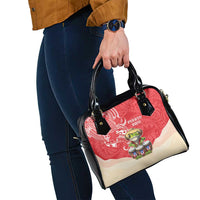 Puerto Rico Shoulder Handbag Coqui Frog With Polynesian Pattern - Polynesian Pride