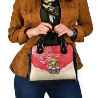 Puerto Rico Shoulder Handbag Coqui Frog With Polynesian Pattern - Polynesian Pride