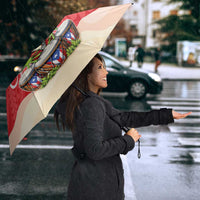 Puerto Rico Umbrella Coqui Frog With Polynesian Pattern - Polynesian Pride