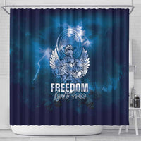 Federated States of Micronesia Veterans Day Shower Curtain May We Never Forget Freedom Isn't Free