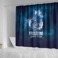 Federated States of Micronesia Veterans Day Shower Curtain May We Never Forget Freedom Isn't Free