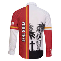 French Polynesia Armistice Day Family Matching Summer Maxi Dress and Hawaiian Shirt Lest We Forget Flag Style