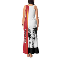 French Polynesia Armistice Day Tank Maxi Dress Lest We Forget Flag Style