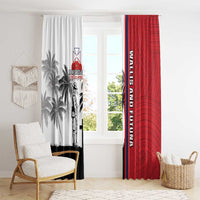 Wallis and Futuna Armistice Day Window Curtain Lest We Forget Flag Style