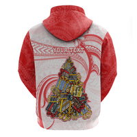 Personalized Happy Boxing Day Hoodie Polynesian Gift Boxes Christmas Tree LT05 - Polynesian Pride