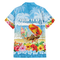 Personalised Hawaii Funny Thanksgiving Family Matching Long Sleeve Bodycon Dress and Hawaiian Shirt Thankful From The Beach LT05 - Polynesian Pride