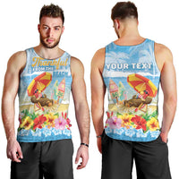 Personalised Hawaii Funny Thanksgiving Men Tank Top Thankful From The Beach