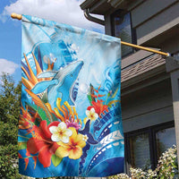 Polynesia Humpback Whale Garden Flag Ocean Style