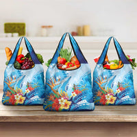 Polynesia Humpback Whale Grocery Bag Ocean Style