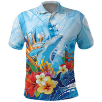Polynesia Humpback Whale Polo Shirt Ocean Style