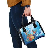 Polynesia Humpback Whale Shoulder Handbag Ocean Style