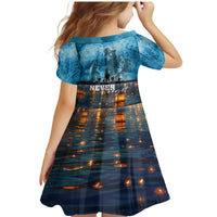 Hawaii Memorial Day Lantern Floating Family Matching Mermaid Dress and Hawaiian Shirt Always In Our Hearts LT05 - Polynesian Pride