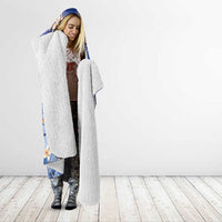 Marshall Islands Jemenei Day Hooded Blanket Polynesian Tribal Tattoo Seashell Necklace