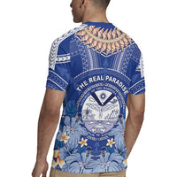 Marshall Islands Jemenei Day Rugby Jersey Polynesian Tribal Tattoo Seashell Necklace