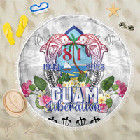 Guam Chamorro Liberation Day Beach Blanket 82nd Anniversary LT05 One Size 150cm White - Polynesian Pride