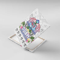 Guam Chamorro Liberation Day Canvas Wall Art 82nd Anniversary LT05 With Frame White - Polynesian Pride
