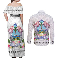 Guam Chamorro Liberation Day Couples Matching Off Shoulder Maxi Dress and Long Sleeve Button Shirt 81st Anniversary LT05