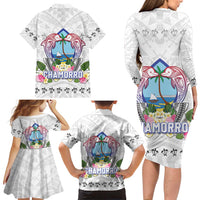 Guam Chamorro Liberation Day Family Matching Long Sleeve Bodycon Dress and Hawaiian Shirt 81st Anniversary LT05