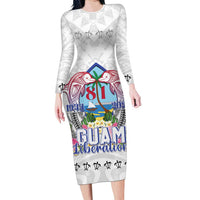 Guam Chamorro Liberation Day Family Matching Long Sleeve Bodycon Dress and Hawaiian Shirt 81st Anniversary LT05