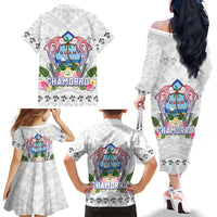 Guam Chamorro Liberation Day Family Matching Off The Shoulder Long Sleeve Dress and Hawaiian Shirt 82nd Anniversary LT05 - Polynesian Pride
