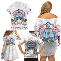 Guam Chamorro Liberation Day Family Matching Off Shoulder Short Dress and Hawaiian Shirt 82nd Anniversary LT05 - Polynesian Pride