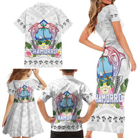 Guam Chamorro Liberation Day Family Matching Short Sleeve Bodycon Dress and Hawaiian Shirt 81st Anniversary LT05