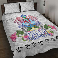 Guam Chamorro Liberation Day Quilt Bed Set 82nd Anniversary LT05 White - Polynesian Pride