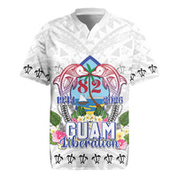 Guam Chamorro Liberation Day Rugby Jersey 82nd Anniversary LT05 White - Polynesian Pride