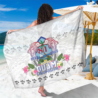 Guam Chamorro Liberation Day Sarong 82nd Anniversary LT05 One Size 44 x 66 inches White - Polynesian Pride