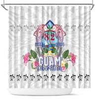 Guam Chamorro Liberation Day Shower Curtain 82nd Anniversary LT05 White - Polynesian Pride