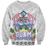 Guam Chamorro Liberation Day Sweatshirt 82nd Anniversary LT05 Unisex White - Polynesian Pride