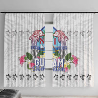 Guam Chamorro Liberation Day Window Curtain 82nd Anniversary LT05 With Hooks White - Polynesian Pride