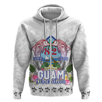 Guam Chamorro Liberation Day Zip Hoodie 82nd Anniversary LT05 Zip Hoodie White - Polynesian Pride