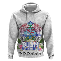 Guam Chamorro Liberation Day Zip Hoodie 82nd Anniversary LT05 Pullover Hoodie White - Polynesian Pride