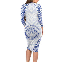 Northern Mariana Islands Liberation Day Family Matching Long Sleeve Bodycon Dress and Hawaiian Shirt 79th Anniversary LT05 - Polynesian Pride