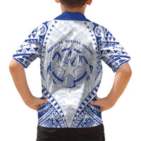 Northern Mariana Islands Liberation Day Family Matching Summer Maxi Dress and Hawaiian Shirt 79th Anniversary