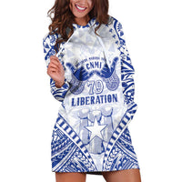 Northern Mariana Islands Liberation Day Hoodie Dress 79th Anniversary