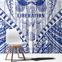 Northern Mariana Islands Liberation Day Window Curtain 79th Anniversary
