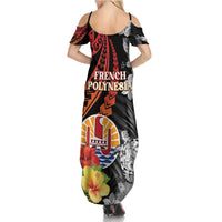 French Polynesia Bastille Day Family Matching Summer Maxi Dress and Hawaiian Shirt Tropical Turtle Hibiscus Polynesian Pattern