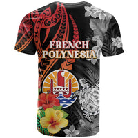 French Polynesia Bastille Day T Shirt Tropical Turtle Hibiscus Polynesian Pattern