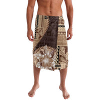 Samoa Siapo Elegant Lavalava Hibiscus Chocolate Brown Motifs - Polynesian Pride