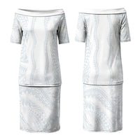 Samoa Lotu Tamaiti Couples Matching Puletasi and Long Sleeve Button Shirt Teuila With Tribal Motifs
