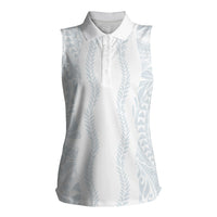 Samoa Lotu Tamaiti Women Sleeveless Polo Shirt Teuila With Tribal Motifs