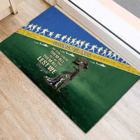 Solomon Islands Remembrance Day Rubber Doormat Lest We Forget