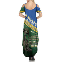 Solomon Islands Remembrance Day Summer Maxi Dress Lest We Forget
