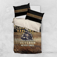 Polynesia Veterans Day Bedding Set Thank You Veterans Polynesian Pattern LT05 US Twin 172cm x 218cm Gold - Polynesian Pride