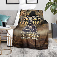 Polynesia Veterans Day Blanket Thank You Veterans Polynesian Pattern