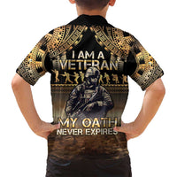 Polynesia Veterans Day Family Matching Long Sleeve Bodycon Dress and Hawaiian Shirt Thank You Veterans Polynesian Pattern LT05 - Polynesian Pride